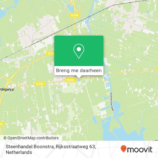 Steenhandel Boonstra, Rijksstraatweg 63 kaart