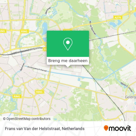 Frans van Van der Helststraat kaart