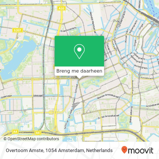 Overtoom Amste, 1054 Amsterdam kaart