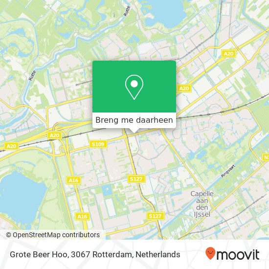 Grote Beer Hoo, 3067 Rotterdam kaart
