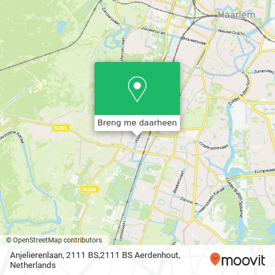 Anjelierenlaan, 2111 BS,2111 BS Aerdenhout kaart