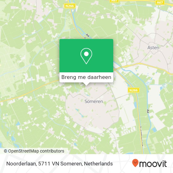 Noorderlaan, 5711 VN Someren kaart