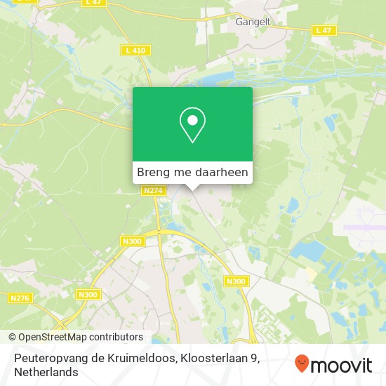 Peuteropvang de Kruimeldoos, Kloosterlaan 9 kaart