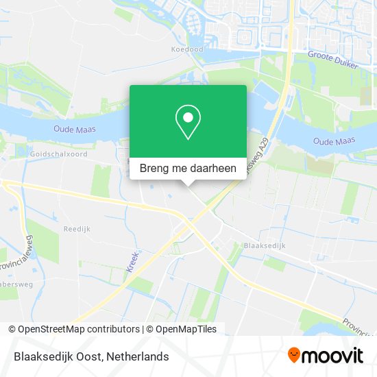 Blaaksedijk Oost kaart