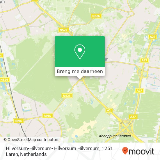 Hilversum-Hilversum- Hilversum Hilversum, 1251 Laren kaart