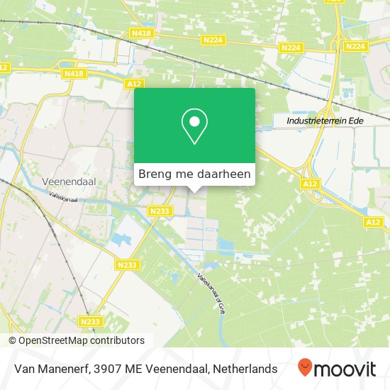 Van Manenerf, 3907 ME Veenendaal kaart