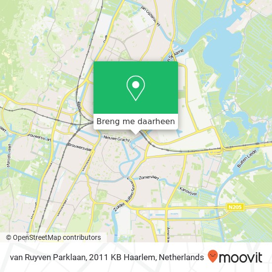 van Ruyven Parklaan, 2011 KB Haarlem kaart