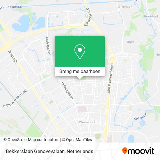 Bekkerslaan Genovevalaan kaart