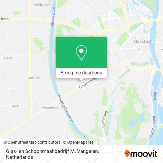 Glas- en Schoonmaakbedrijf M. Vangelen kaart