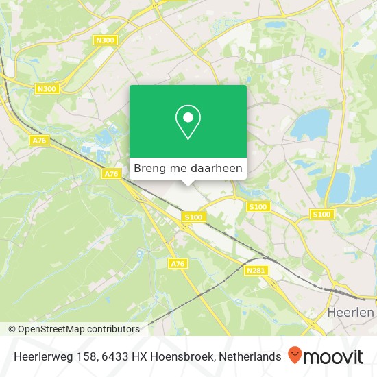 Heerlerweg 158, 6433 HX Hoensbroek kaart