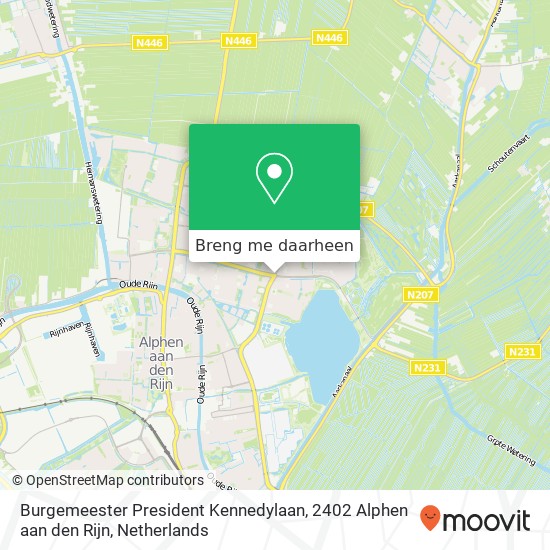 Burgemeester President Kennedylaan, 2402 Alphen aan den Rijn kaart