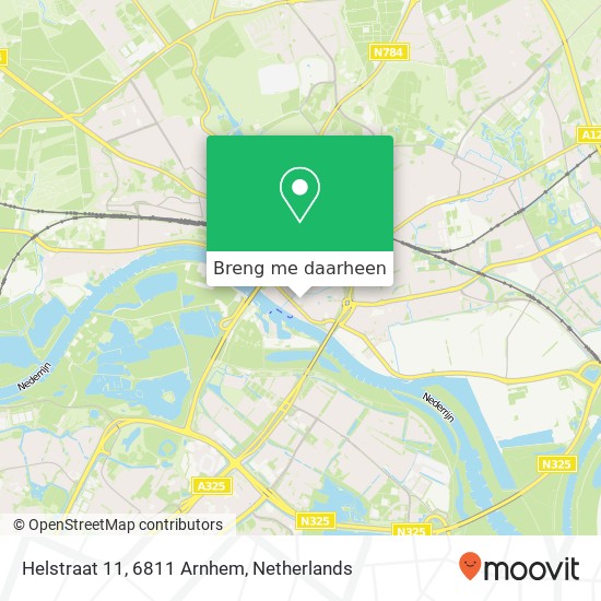 Helstraat 11, 6811 Arnhem kaart