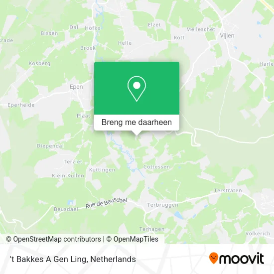 't Bakkes A Gen Ling kaart
