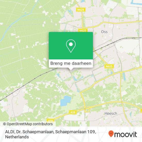 ALDI, Dr. Schaepmanlaan, Schaepmanlaan 109 kaart