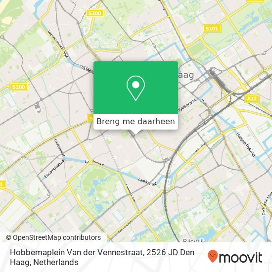 Hobbemaplein Van der Vennestraat, 2526 JD Den Haag kaart