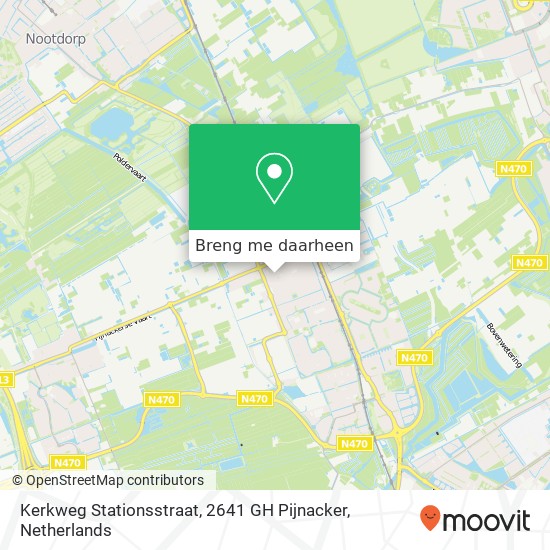 Kerkweg Stationsstraat, 2641 GH Pijnacker kaart