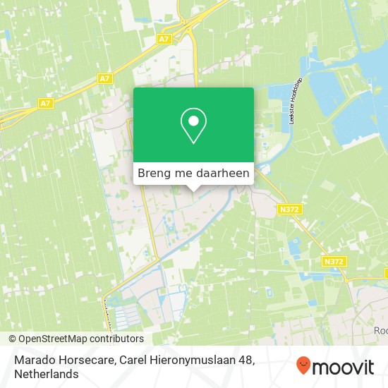 Marado Horsecare, Carel Hieronymuslaan 48 kaart