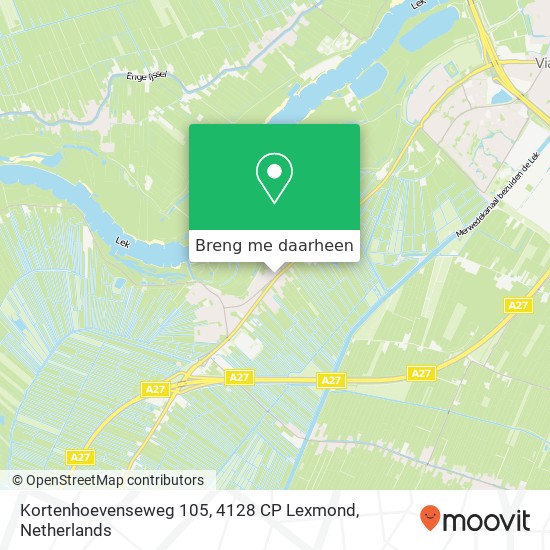 Kortenhoevenseweg 105, 4128 CP Lexmond kaart