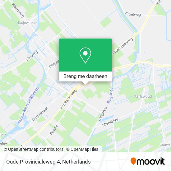 Oude Provincialeweg 4 kaart