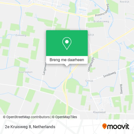 2e Kruisweg 8, 3261 LN Oud-Beijerland kaart