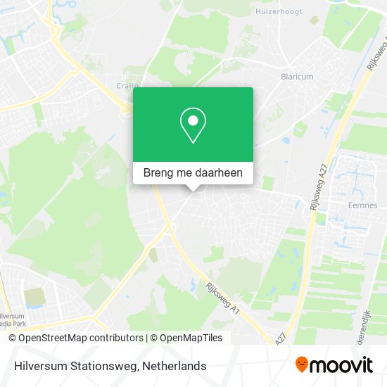 Hilversum Stationsweg kaart