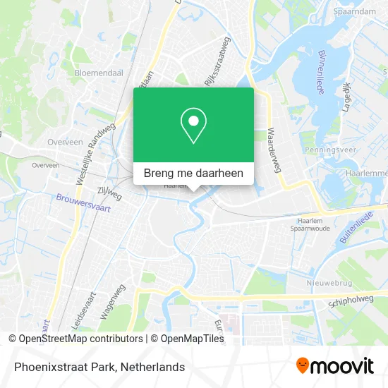 Phoenixstraat Park kaart