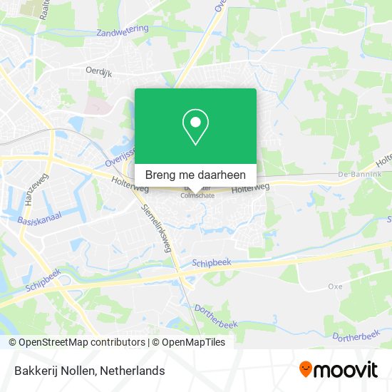 Bakkerij Nollen kaart