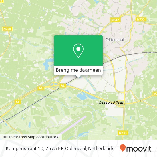 Kampenstraat 10, 7575 EK Oldenzaal kaart