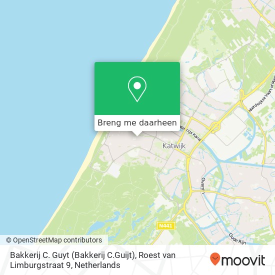 Bakkerij C. Guyt (Bakkerij C.Guijt), Roest van Limburgstraat 9 kaart