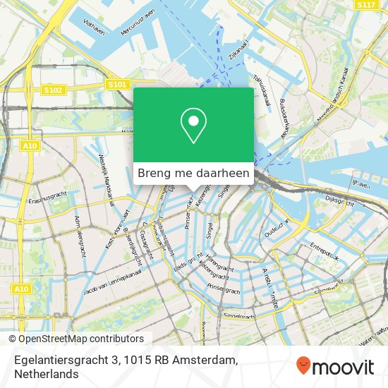 Egelantiersgracht 3, 1015 RB Amsterdam kaart