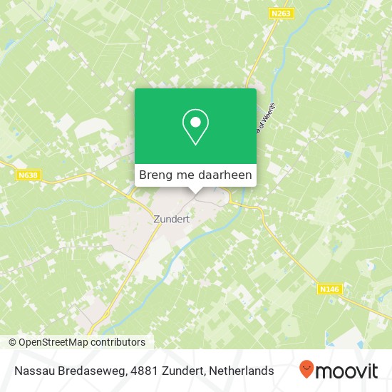 Nassau Bredaseweg, 4881 Zundert kaart
