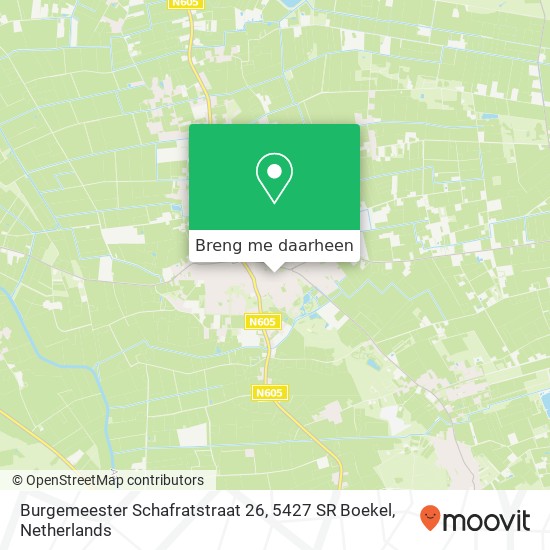 Burgemeester Schafratstraat 26, 5427 SR Boekel kaart