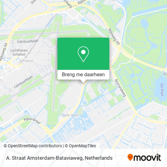 A. Straat Amsterdam-Bataviaweg kaart