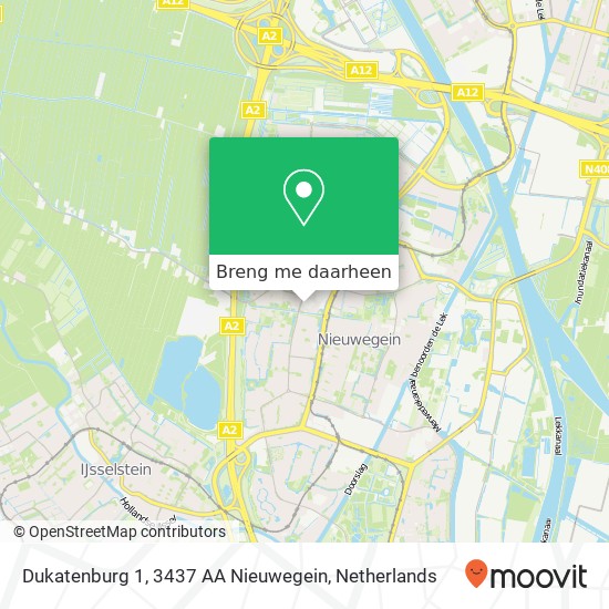 Dukatenburg 1, 3437 AA Nieuwegein kaart