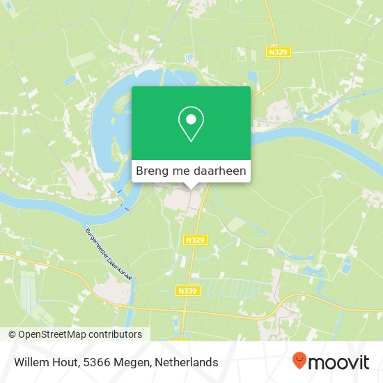 Willem Hout, 5366 Megen kaart