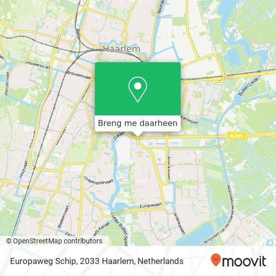 Europaweg Schip, 2033 Haarlem kaart