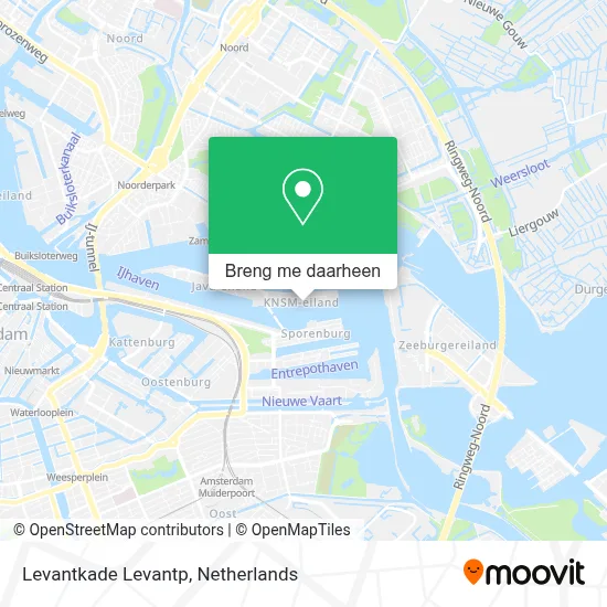 Levantkade Levantp kaart