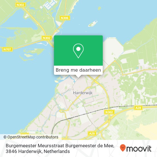 Burgemeester Meursstraat Burgemeester de Mee, 3846 Harderwijk kaart