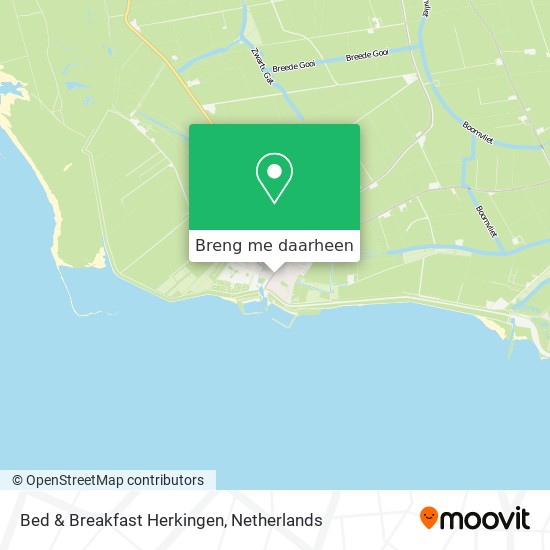 Bed & Breakfast Herkingen kaart