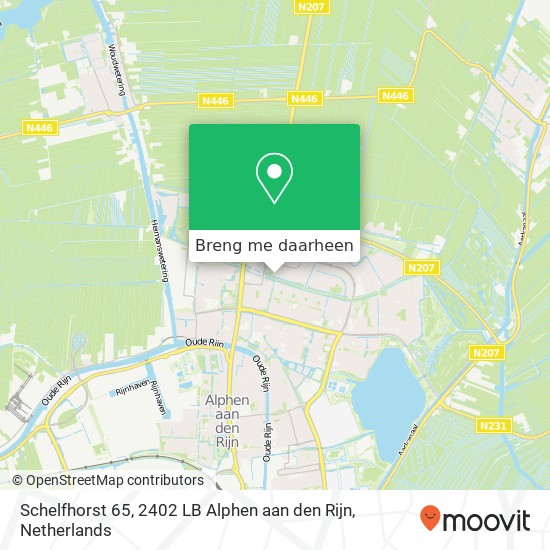 Schelfhorst 65, 2402 LB Alphen aan den Rijn kaart