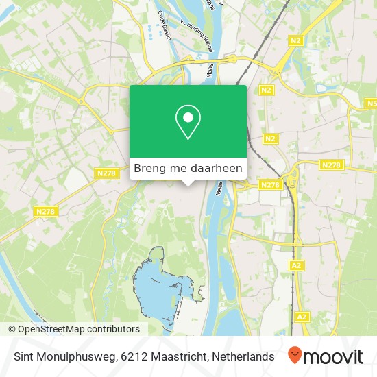 Sint Monulphusweg, 6212 Maastricht kaart