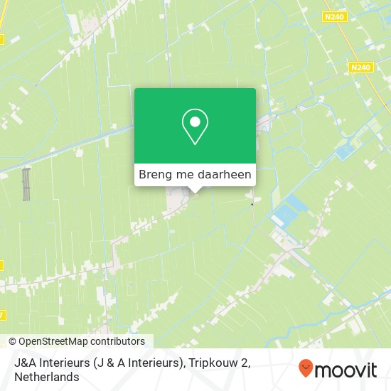 J&A Interieurs (J & A Interieurs), Tripkouw 2 kaart