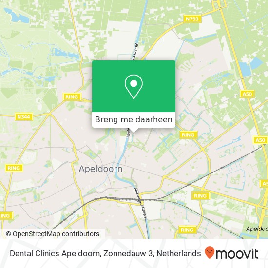 Dental Clinics Apeldoorn, Zonnedauw 3 kaart