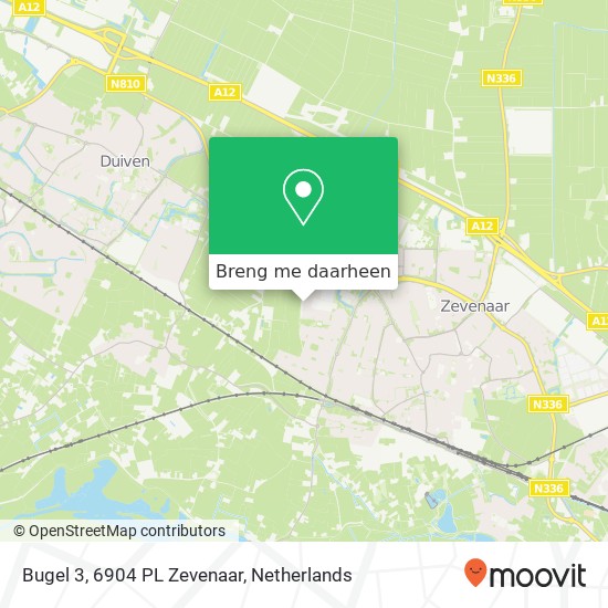 Bugel 3, 6904 PL Zevenaar kaart