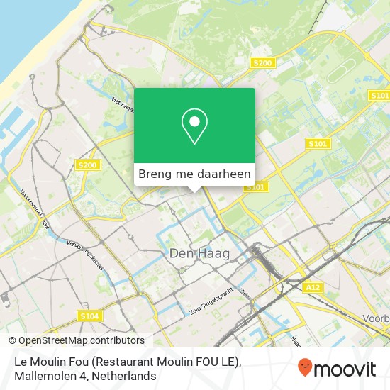 Le Moulin Fou (Restaurant Moulin FOU LE), Mallemolen 4 kaart