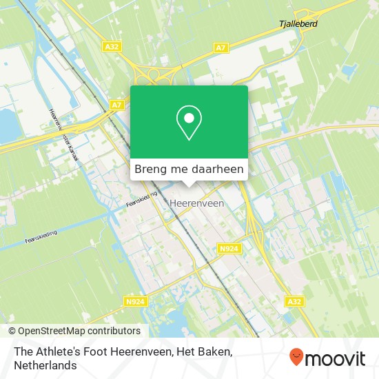 The Athlete's Foot Heerenveen, Het Baken kaart