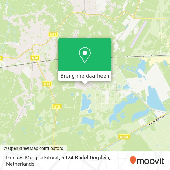 Prinses Margrietstraat, 6024 Budel-Dorplein kaart