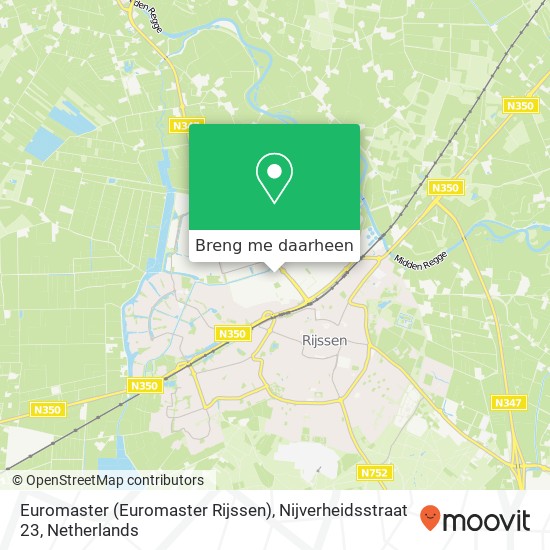 Euromaster (Euromaster Rijssen), Nijverheidsstraat 23 kaart