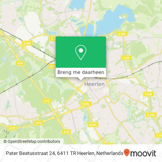 Pater Beatusstraat 24, 6411 TR Heerlen kaart