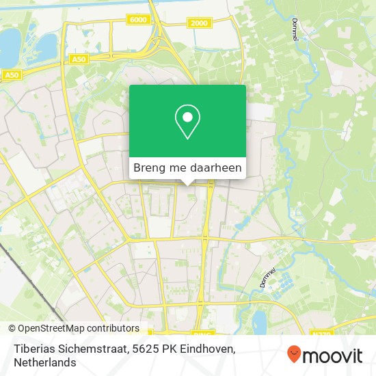 Tiberias Sichemstraat, 5625 PK Eindhoven kaart